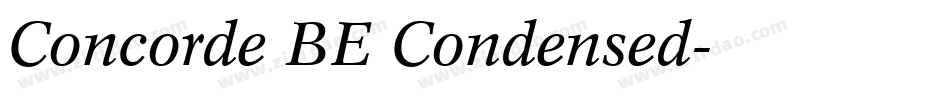 Concorde BE Condensed字体转换